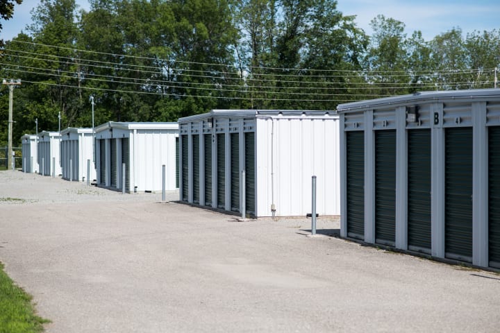 Drive-up storage units