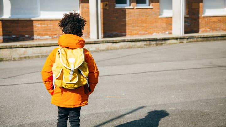 parents sending children back to school