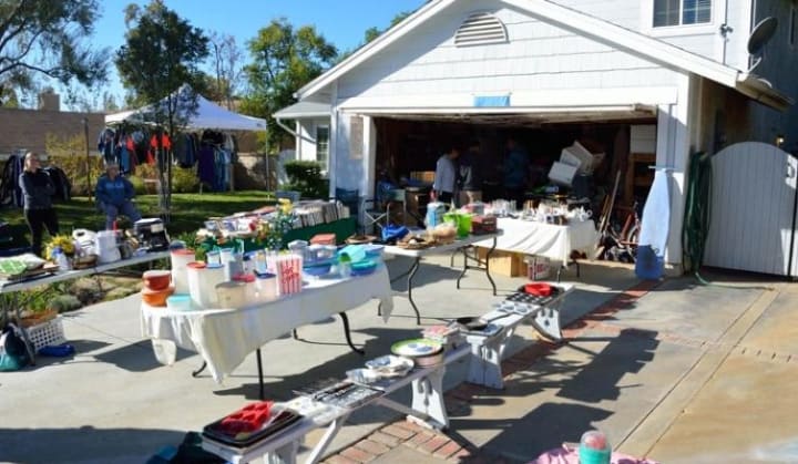 decluttering the garage