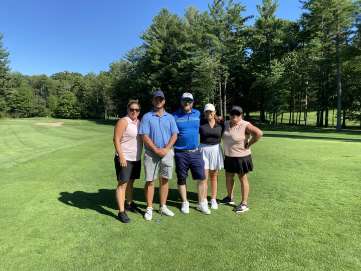 Golfers at the Tee Off for Hospice