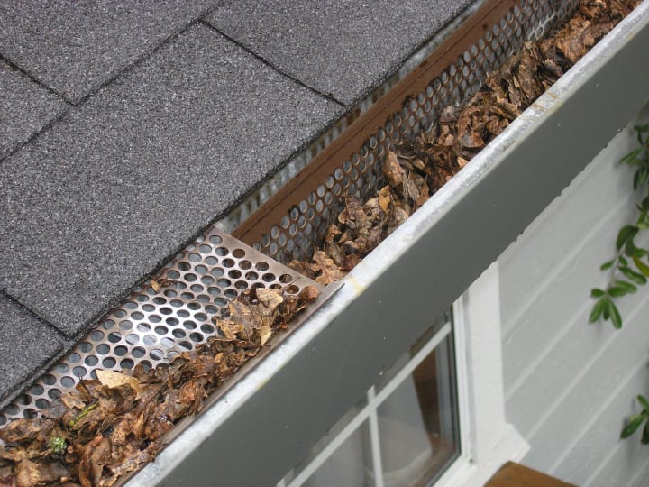 remove debris from gutters