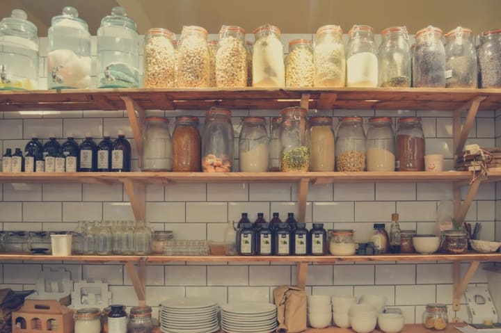 An organized pantry storage solution